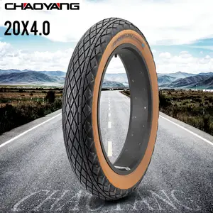 CHAOYANG ARISUN 20x4.0 Road Electric Bike Fat Tire K RUBBER Half Bald Brown Edge Snow Bicycle Tire AliExpress
