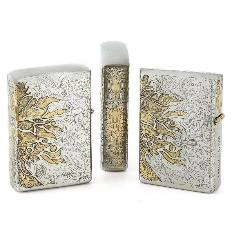 CHIEF- Authentic Metal Lamp Oil Ordinary Open Flame Lighter High-end Retro Grinding Wheel Cigarette Lighter Men's Smoking Gift