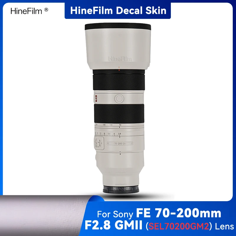 

Hinefilm Clear Skin for Sony FE70-200 F2.8 GM2 Lens Decal Skin 70200 Transparent Lens Wrap Cover Skin 70-200GM2 Sticker 70 200
