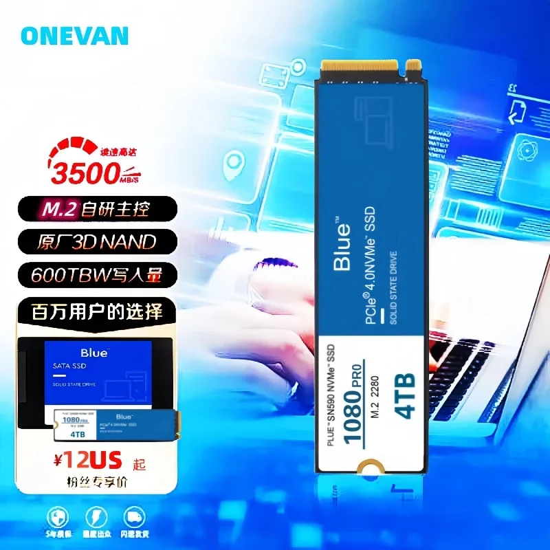 Disco Duro M.2 1080 pro, 4TB, 2TB, 1TB, 2280, nvme, ssd de 2,5 pulgadas, TLC, 5600 MB/s, unidades internas de estado sólido para ordenador portátil y de escritorio