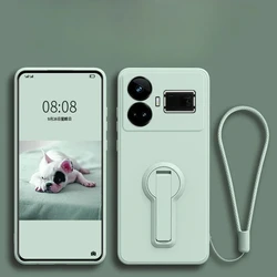 Case For Realme GT5 Shockproof Silicone Shell Camera Protection Back Cover For Realme GT 5 RealmeGT5 Coque Fundas With Holder