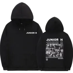 Singer Junior H Sad Boyz Album Graphic Hoddie Men Women Fashion Oversized Streetwear Men's Hip Hop Harajuku Pullover Hoodies