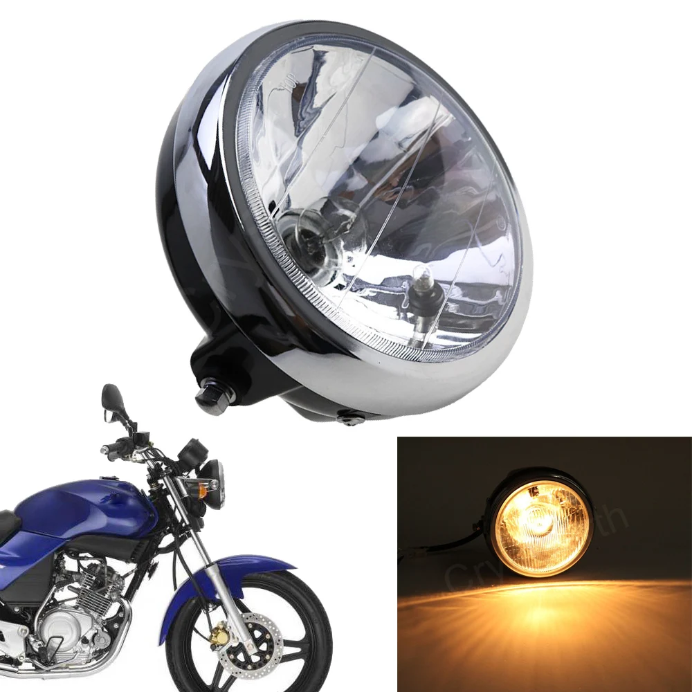 

7" Round Motorcycle Headlight Headlamp Head Light Lamp For Yamaha YBR125 YBR 125 2002-2013 2012 2011 2010 2009 2008 2007 2006