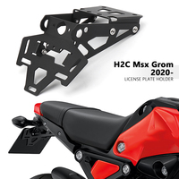 Motorcycle Accessories H2C MSX GROM Tail Fender Eliminator License Plate Holder LED Light For HONDA H2C Msx Grom 2020 2021 2022