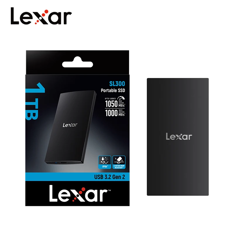 Lexar SL300 Portable Solid State Drive 2TB 1TB USB3.2 GEN2 Read up