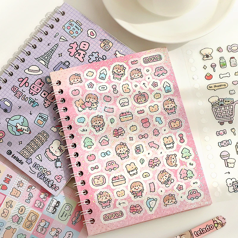 Mr Paper, Little Noga Sticker Book Series sticker book scrapbooking stickers Student Stationery Supplies cheap kawaii stationery