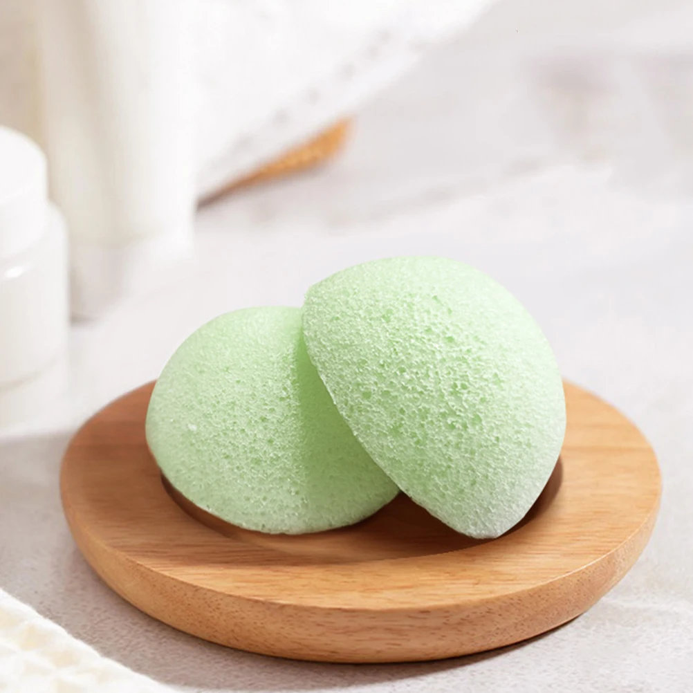 

2pcs Facial Cleansing Sponges Dual-Sided Face Cleaning Tools Exfoliating Sponge Portable Lightweight Reusable Face Wash Body
