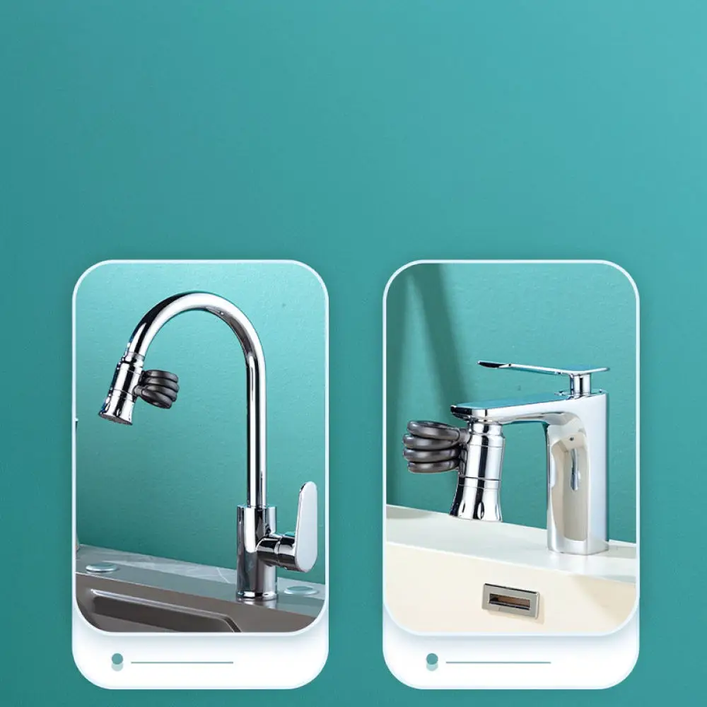 Adjustable Kitchen Faucet Extender Shower Sprayer Flexible Sink Faucet Attachment Pull Out Nozzle Anti Splash Tap Filter