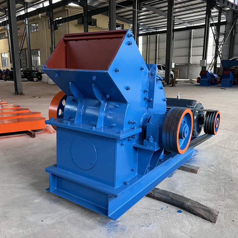 Portable Mini  Mobile Stone Hammer Crusher, for Rock Gold Limestone Ore Glass Granite