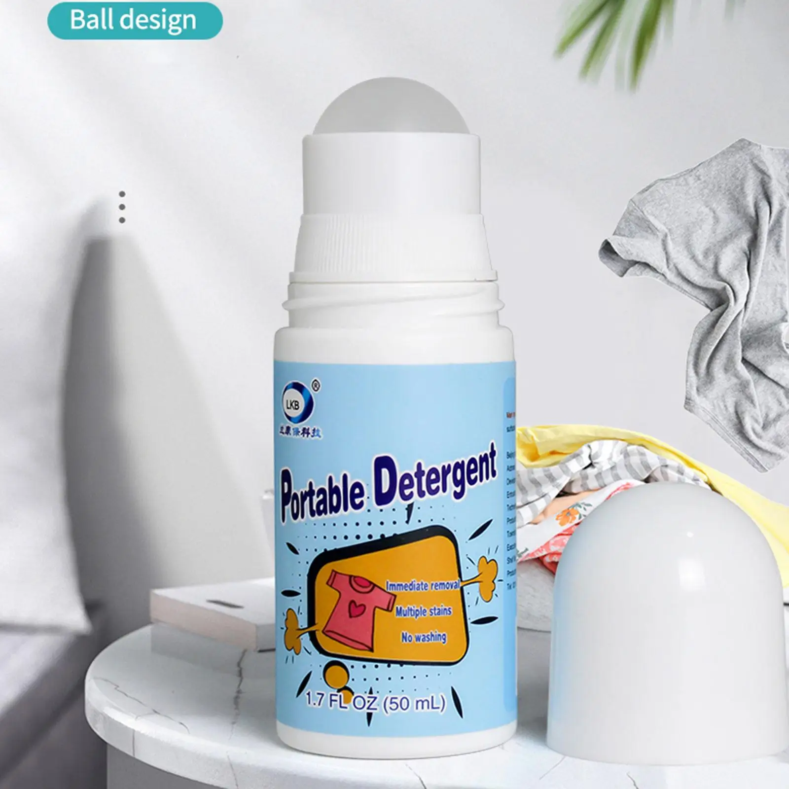 1/2/3pcs Clothes Stain Removal Rolling Ball Oil Stain Cleaning Detergent Decontamination Pen Cleaning Dust Cleaner Remover