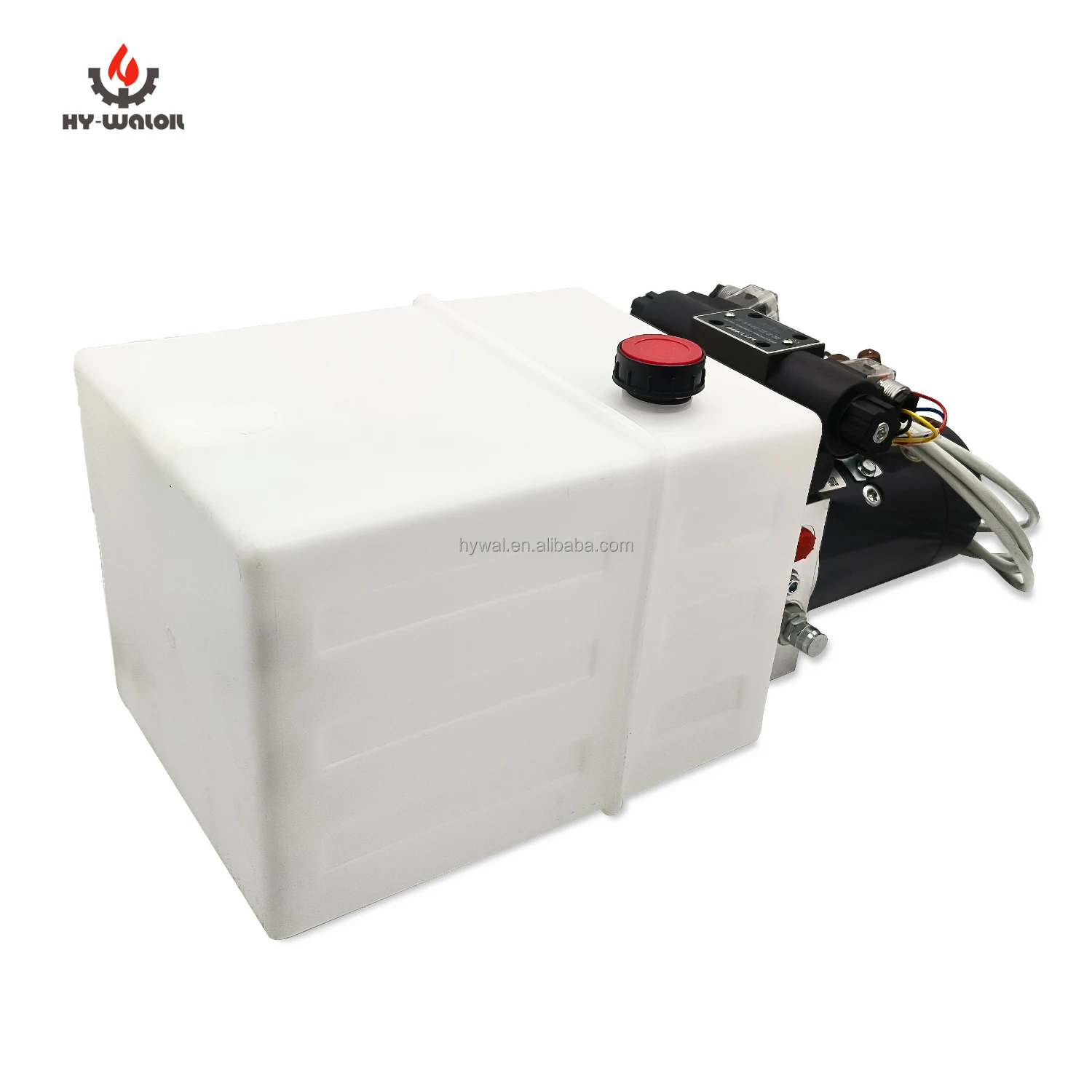 China Supplier DC12V 16L Plastic Reservoir Double Acting 1.6KW Electric Hydraulic Pump Power Pack Unit