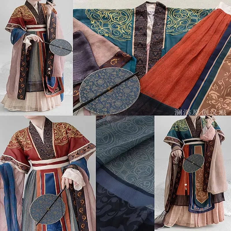 Robe Hanfu traditionnelle chinoise pour femmes, costume de cosplay d'Halloween, broderie vintage, ensembles de 6 pièces, robe de fête d'anniversaire, XL