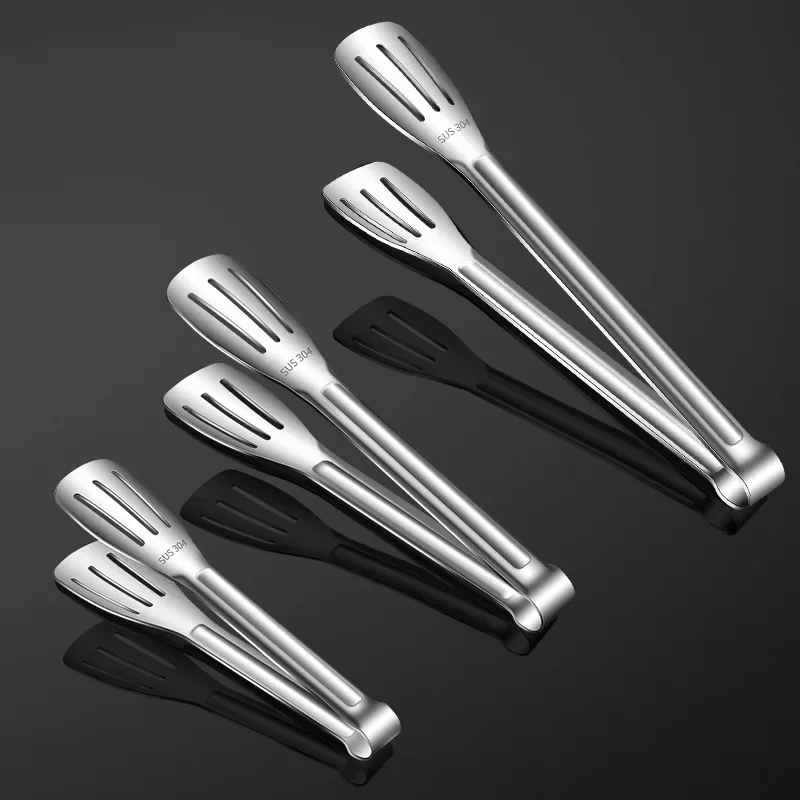 Non-slip Stainless Steel Barbecue Clip Buffet Clip Food Clip Meat Clip Salad Clip Bread Clip Cooking Tools Kitchen Accessories