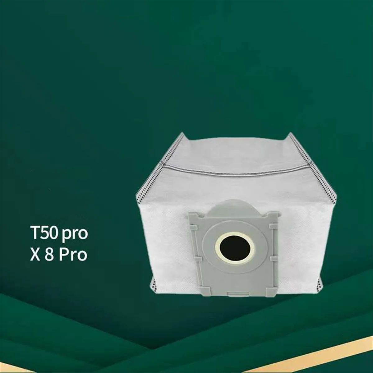 BISMZ 20 ชิ้นถุงเก็บฝุ่นสําหรับ ECOVACS DEEBOT T50 X8 PRO เครื่องดูดฝุ่นหุ่นยนต์ Accessorie ขนาดใหญ่ความจุเปลี่ยนกระเป๋า