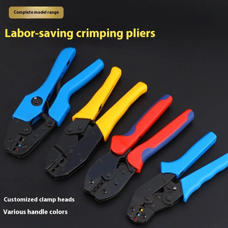 

Multifunctional crimping pliers, needle-type and tubular crimping pliers, bare terminal and spade lug crimping pliers