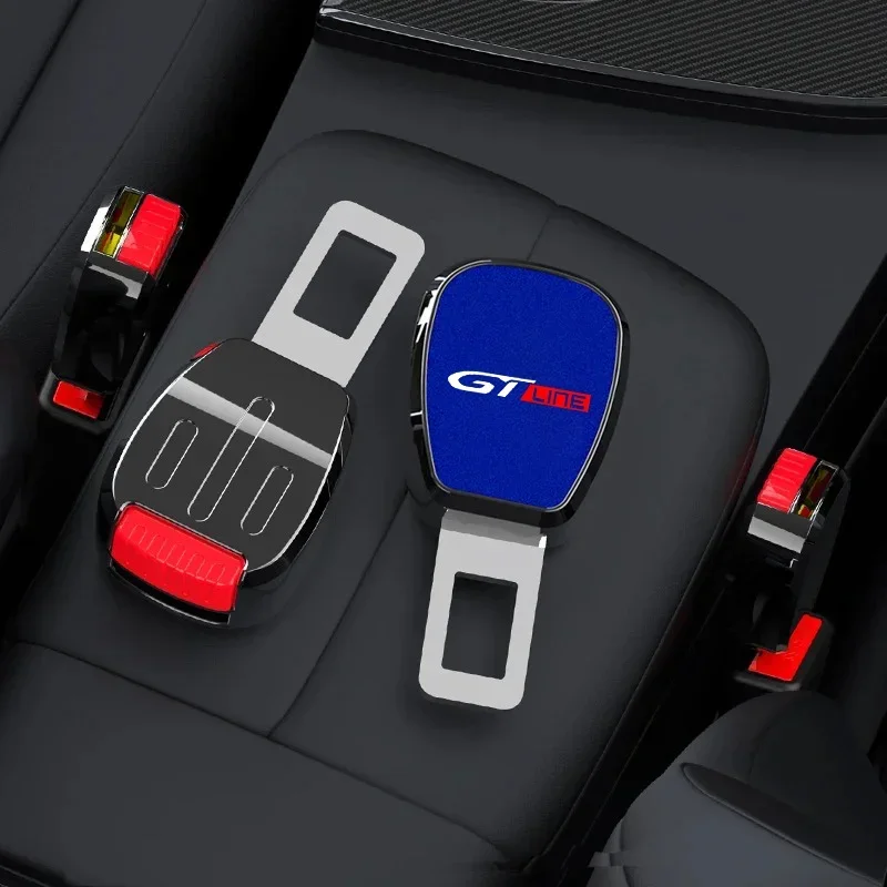 Car Seat Belt Buckle Plug Auto Safety Strap Extension Accessories interior For Peugeot gt gti gtline gt line 508 5008 308 2008 - view 5