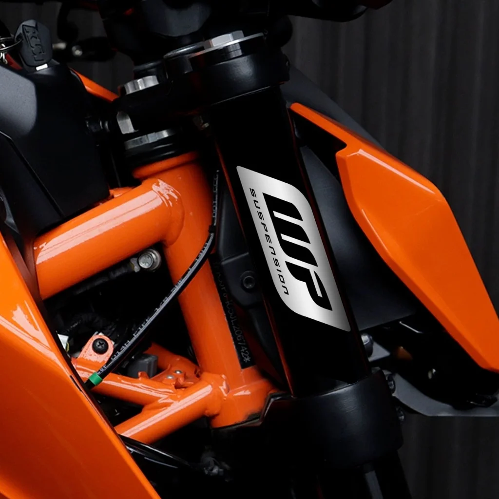 WP stiker dekorasi Motor garpu depan, Stiker Motor bahan UV, aksesori Decal tahan air untuk KTM Duke 200