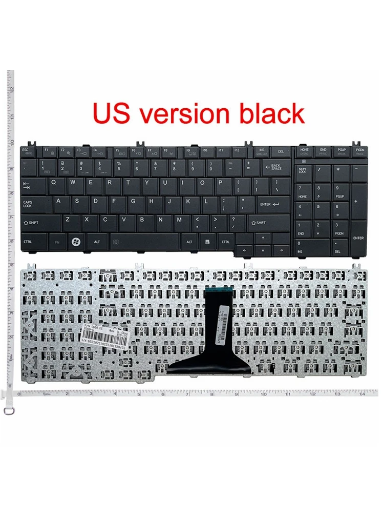GZEELE dla Toshiba Satellite L750 L750D L755 L755D L770 L770D L775 L775D V114346CS1 US klawiatury laptopa czarny angielski QWERTY nowy — zdjęcie 2