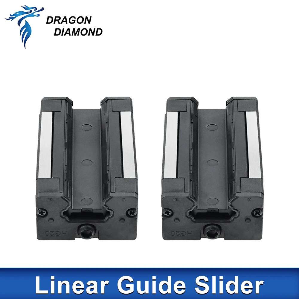 2PCS HGH Series Linear Guide Block Carriage HGH15CA HGH20CA HGH25CA for Guide Rail 3D Printer CNC Router