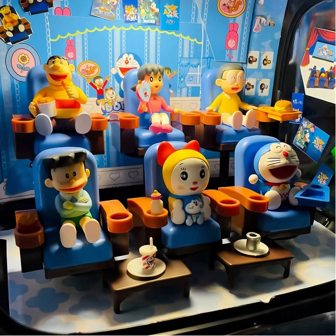 

In Stock Machine Cat Cinema Series Blind Box Kawaii Action Figure Cute Desktop Ornament Toy Birthday Surprise Gifts For Fans