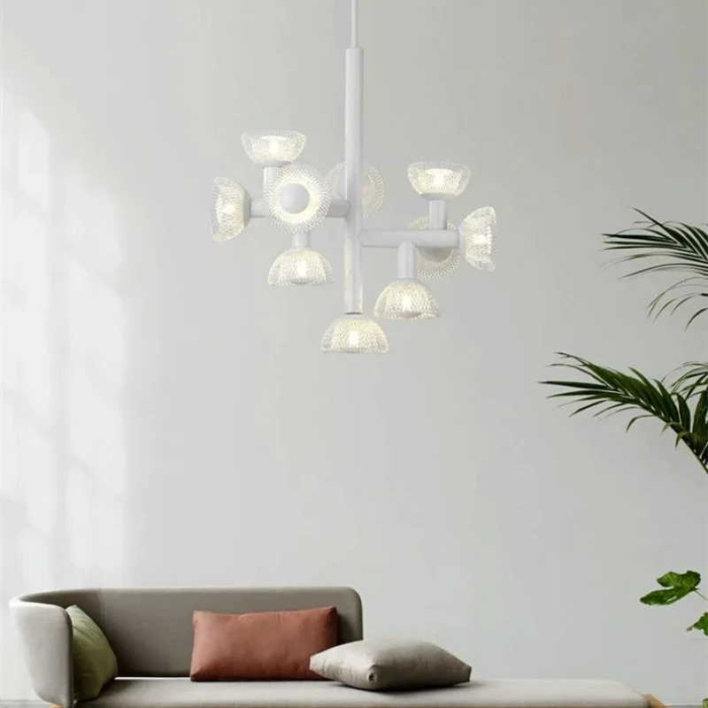 

MZISOSOD for geometric chandelier Patent Design Retro Style Iron Mesh nordic design lamp Staircase Indoor Decor living room