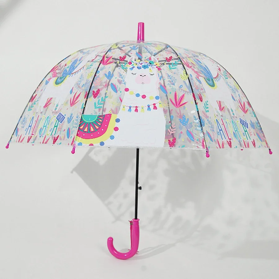 Rain Umbrella Girl Kids Windproof Big Anime Kawaii Golf Transparent Clear Kids Umbrella Luxury Cute Guardar Chuva Umbrellas