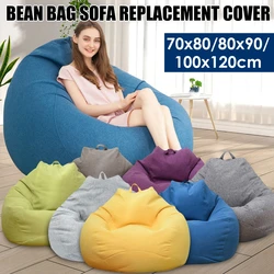 Large Bean Bag Chair Sofa Cover Comfortable Outdoor Lazy Seat Bag Couch Cover for Home Garden Living Room