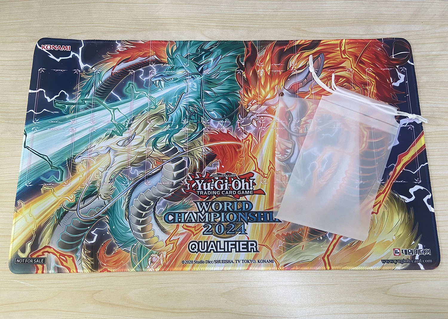 

YuGiOh Tenpai Dragon Fadra TCG Mat Tenpai Dragon Chundra Pad CCG Board Game Playmat Trading Card Game Mat Rubber Mouse Pad & Bag