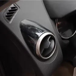 Car Accessories for Nissan Qashqai J10 2007-2013 ABS Carbon Fiber Printed Interior Side Air Vent Outlet Cover Trim 2pcs