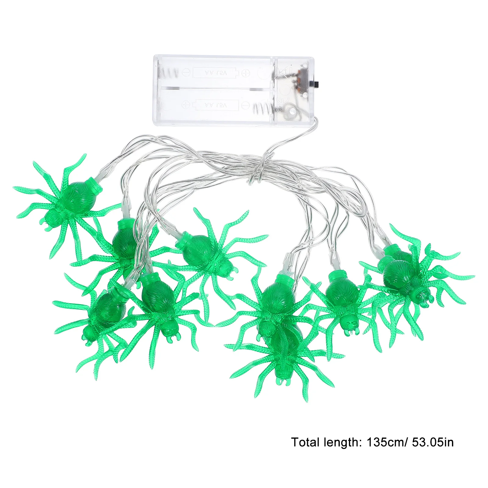 1 pçs led string luz halloween estilo aranha operado lâmpada de festa decorativa halloween string luz decoração