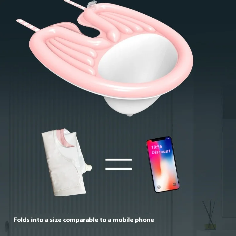 حوض شامبو منزلي - للنساء الحوامل، بعد الولادة، للأطفال، كبار السن والمرضى، صينية غسيل الشعر للاستلقاء للصالون والعناية المنزلية