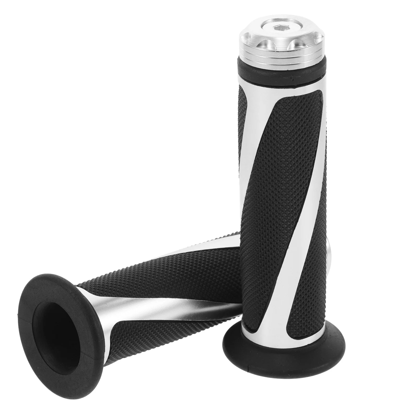 

1 Pair Handlebar Ergonomic Slip-Resistant Replacement Hand Grips For Quick Setup Compatible With Most Bikes Motorcycle Part