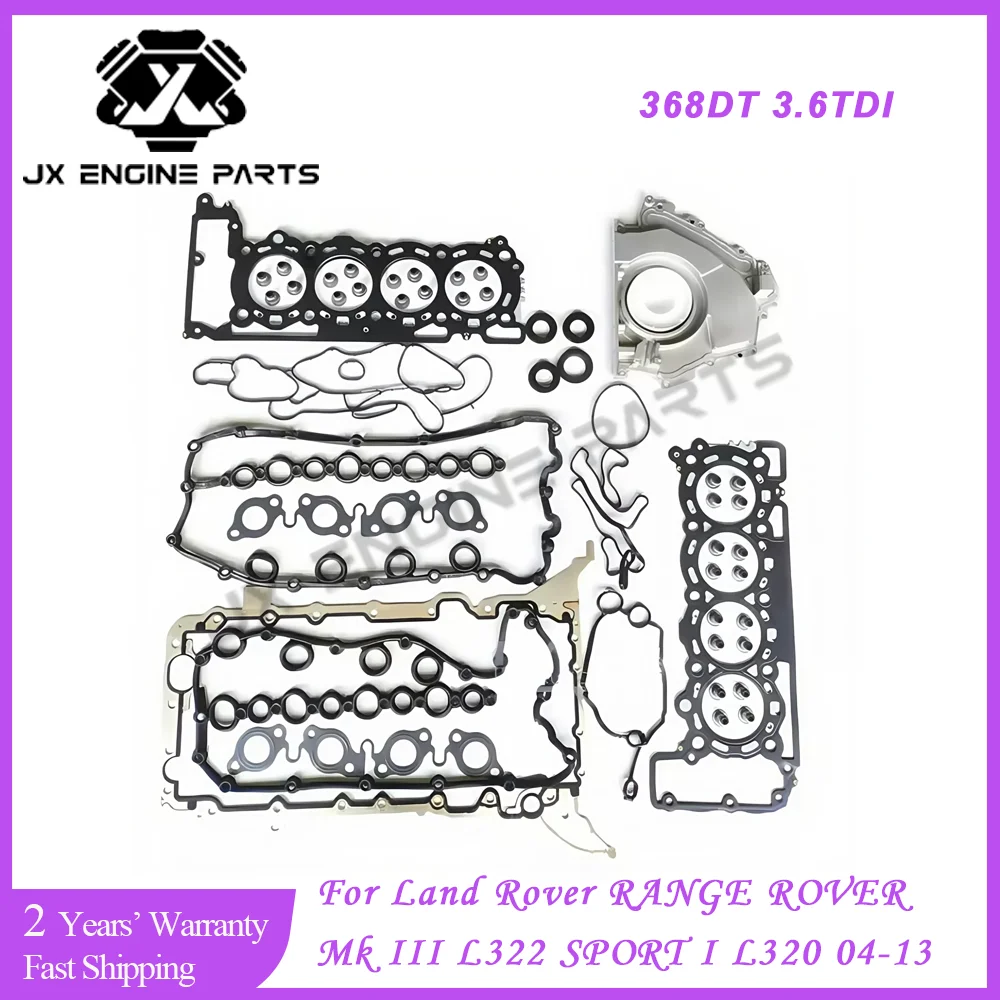 368DT Engine Rebuild Head Full Gasket Set For Land Rover 3.6 L RANGE ROVER Mk III SPORT I L320 L322 3.6TDI 3.6L 3.6T Diesel