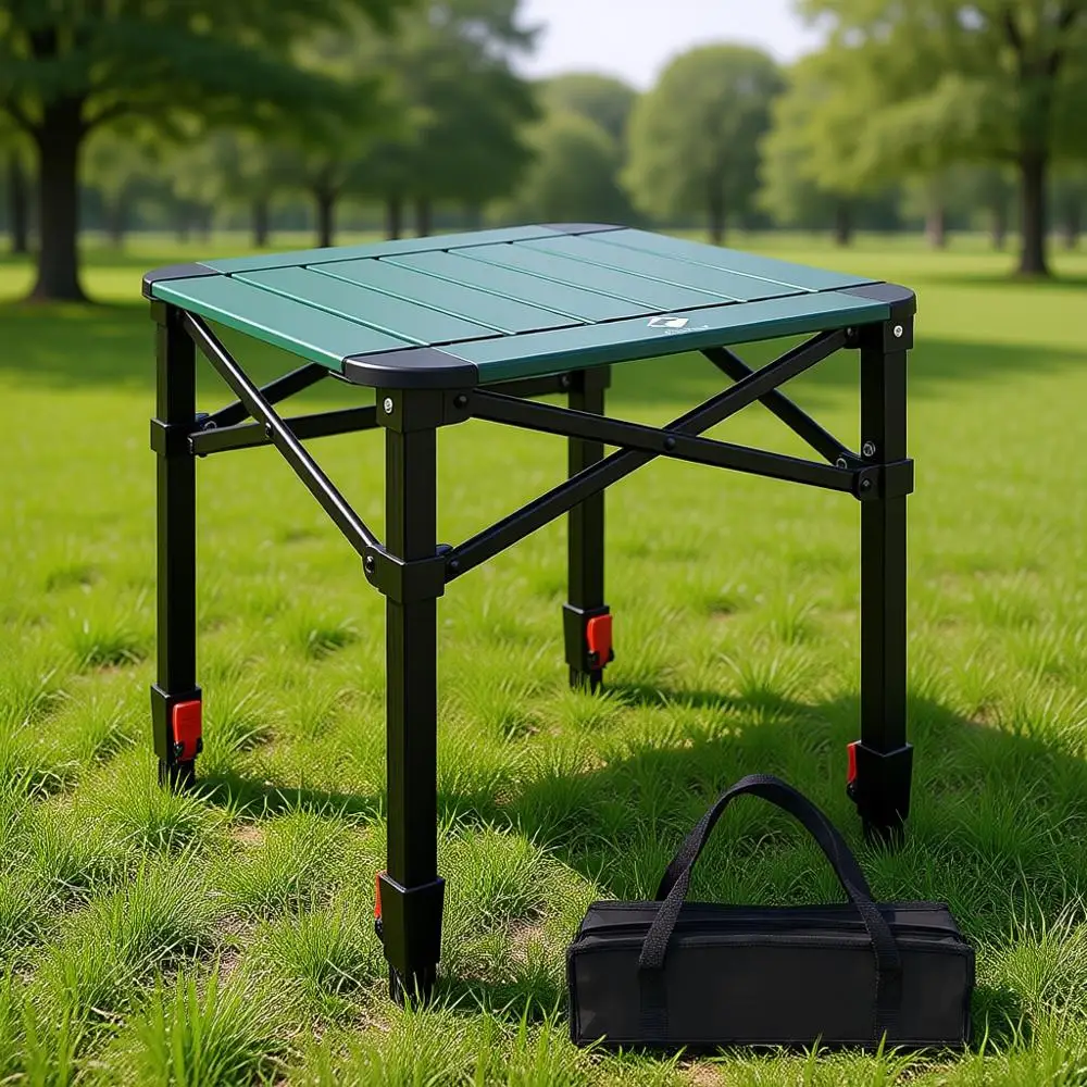 

Portable Folding Square Table for Outdoor Adventures, Picnics, and Backyard Gatherings