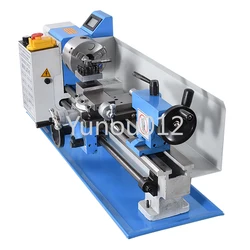 New 0618 110V/220V Mini Lathe Machine Benchtop Metal  Tool Household DIY Small Stainless Steel  Processing