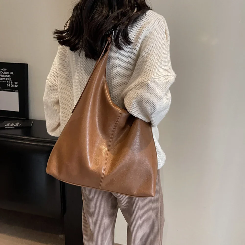 

Женская сумка через плечо из искусственной кожи, 2 шт., стильная универсальная сумка с регулируемым плечевым ремнем, сумка для покупок для ежедневного офисного использования