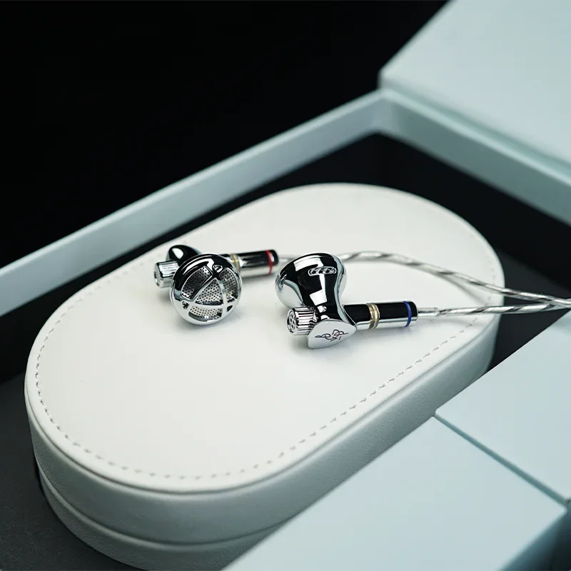 BGVP DX7 Speaker Mini Kepala Datar Dapat Merdu Unggulan Monitor Musik HIFI Studio Audiophile Musisi 2 In 1 Colokan 3.5Mm/4.4Mm Earphone MMCX