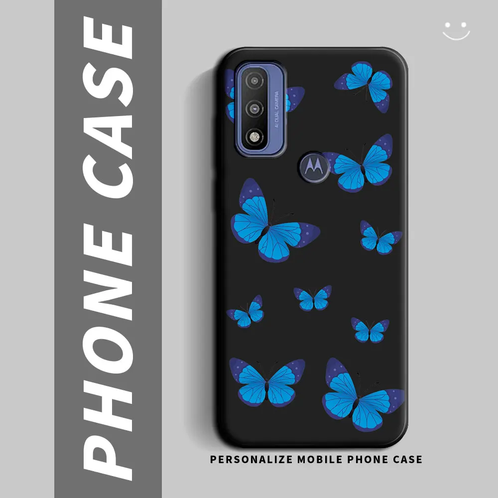 For Moto G Pure Case Soft Silicone Flower Butterfly Couple Boys Girls Phone Case For Motorola Moto G Pure 6.5 inch Back Cover