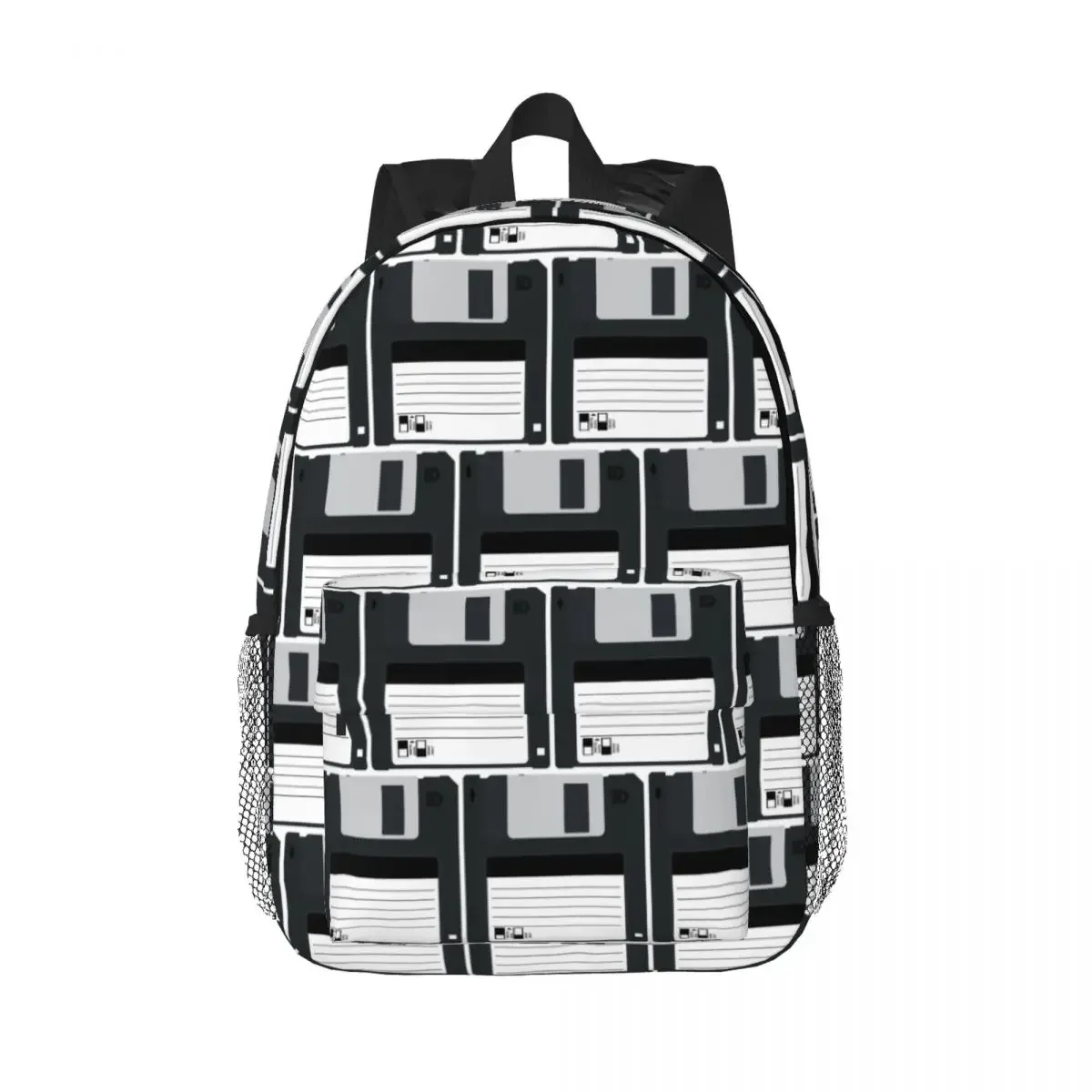 

Floppy Disk Backpacks Boys Girls Bookbag Fashion Children School Bags Laptop Rucksack Shoulder Bag Large Capacity