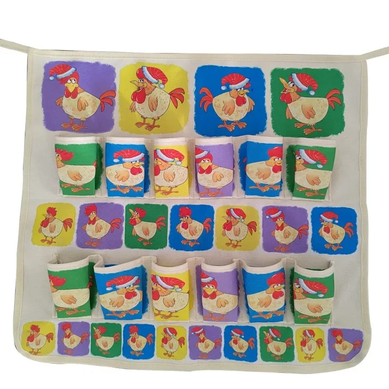 Kids Sleeveless Multifunctional Apron with Egg Collecting Bag Protective Apron for Chicken Coop Egg Picking Kitchen