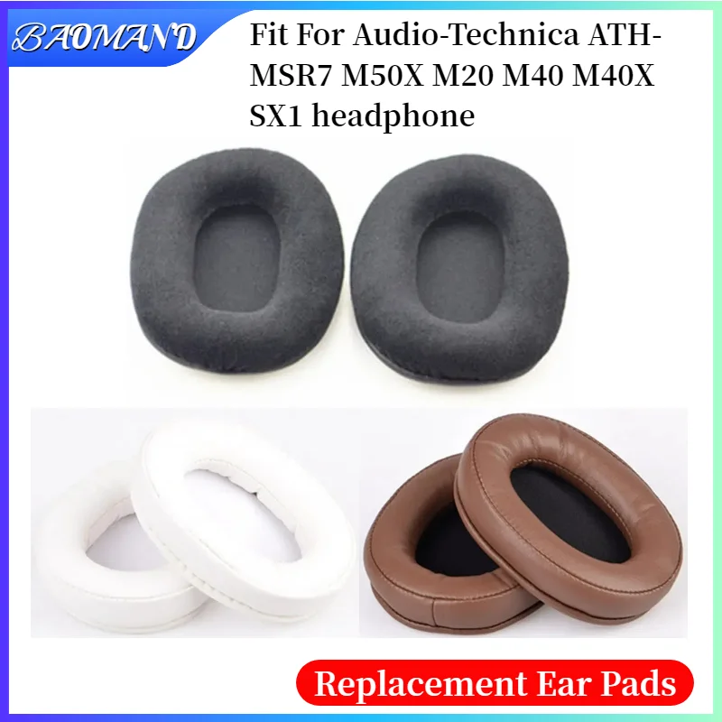 

Replacement Earpads For Audio-Technica ATH-MSR7 M50X M20 M40 M40X SX1 Headphones Earmuff Ear Pads Cushion Cover Sleeve