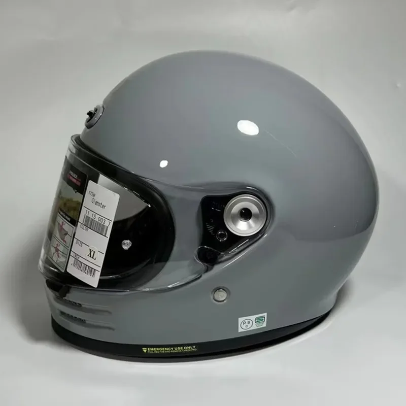 Glamster 06 Basalt Grey Motorcycle Helmet Retro Cruise Latte Free Climbing Full Face Helmet