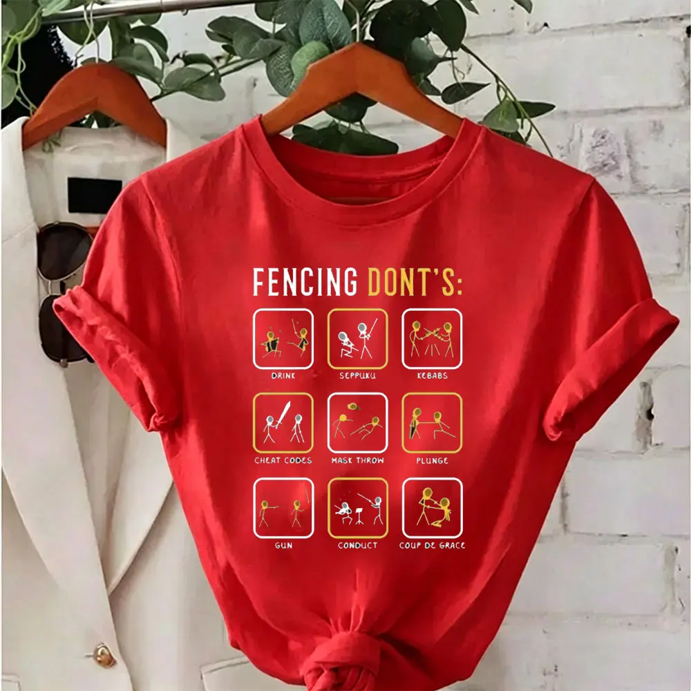 Fencing Don't Fencing Funny Sabre Sword Fencer T-Shirt Epee Foil Mom Dad Birthday Present Pointless Sport Lover Gift