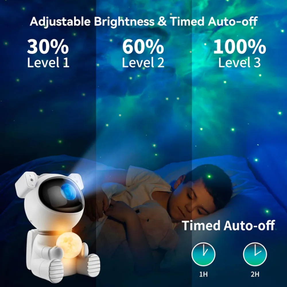 Galaxy Star Projector LED Night Light Starry Sky USB Porjectors Lamp For Bedroom Decor Luminaire Kids Birthday Gift