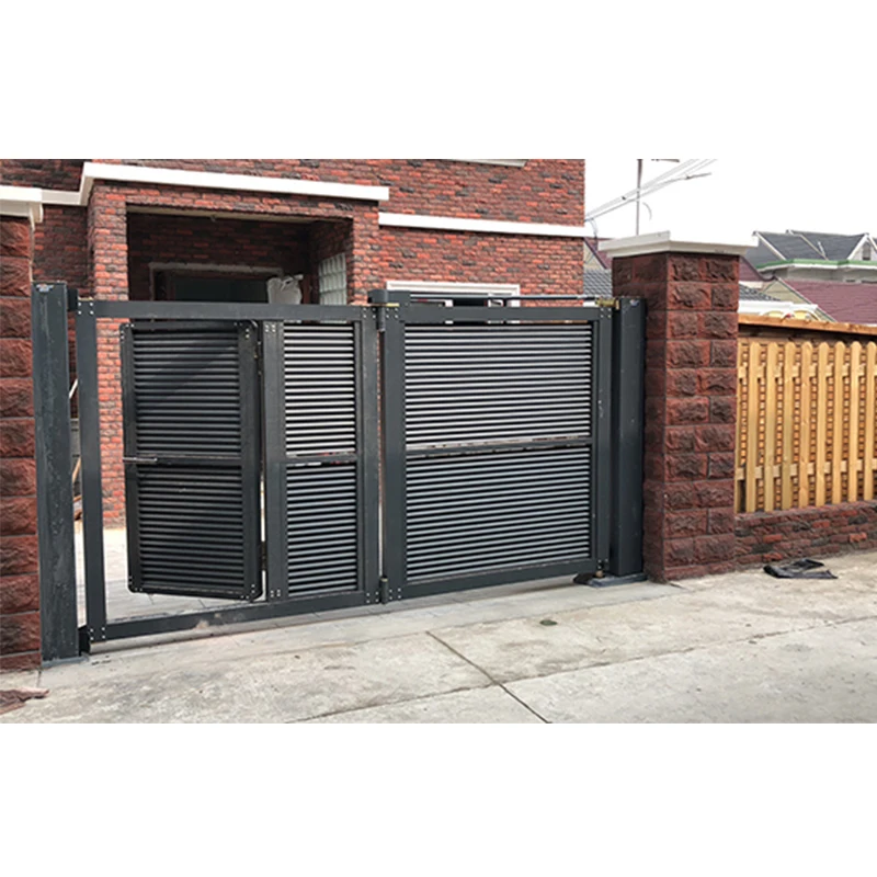 Customization High Quality Modern Automatic Aluminum Folding Entrance Swing Gate for Garden Villa & Hotel Outdoor Use