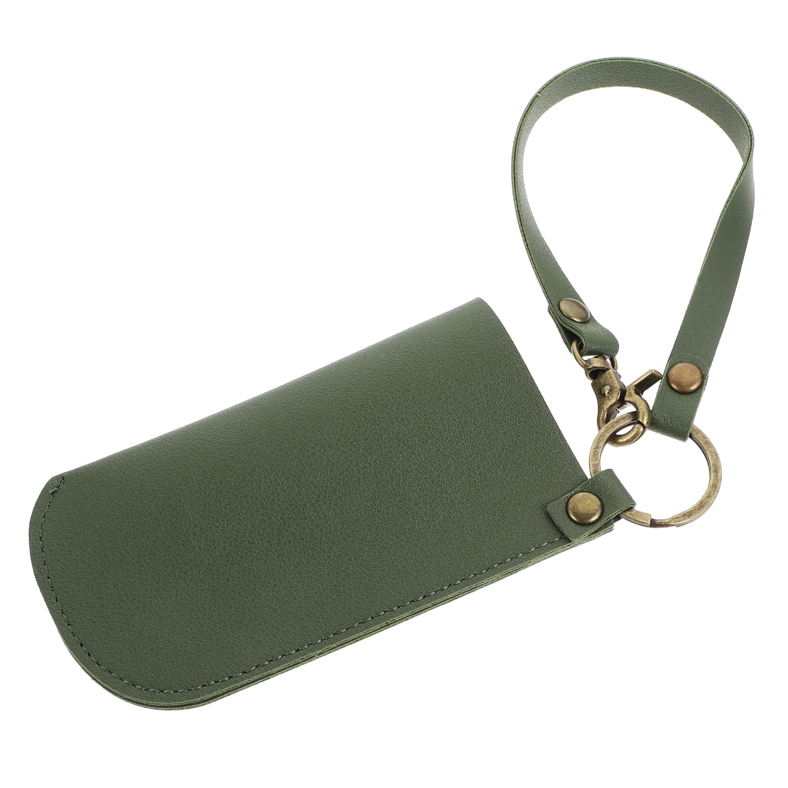 

1pc Pu Sprayer Bottle Cover 60Ml Keychain Holder Durable Waterproof Portable For Bags Backpack Outdoor Olive Green