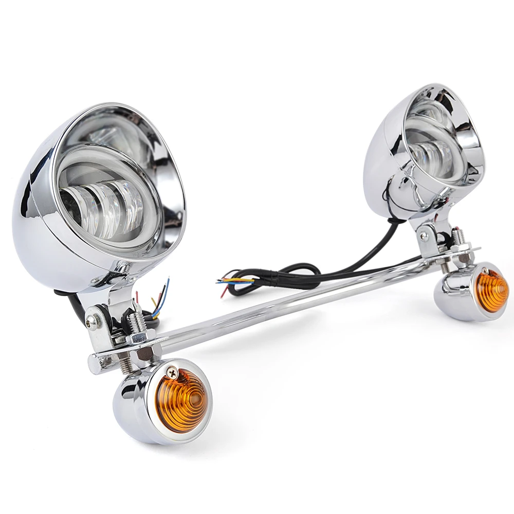Passing Lights Bar Turn Signals Set for Yamaha V-Star XVS 650 950