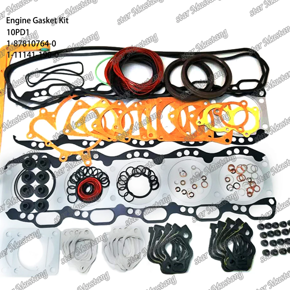 10PD1 Engine Gasket Kit 1-87810764-0 1-11141-190-0 Suitable For Isuzu Engine Parts