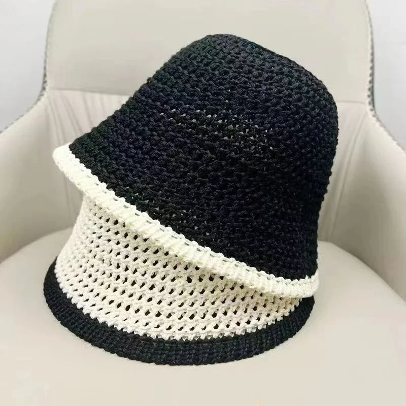 

Fashion Spring Summer Hats Hollow Breathable Fisherman Hat Hiphop Bucket Women Caps Female Casual Street Panama Hat