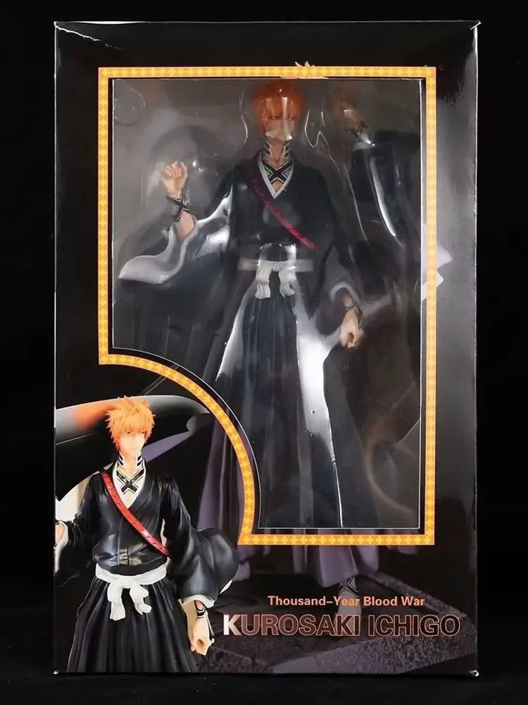 Anime Figure 33CM Bleach Kurosaki Ichigo GK Statue PVC Action Figure Model Toys Joint Movable Doll Birthday Present For Kids